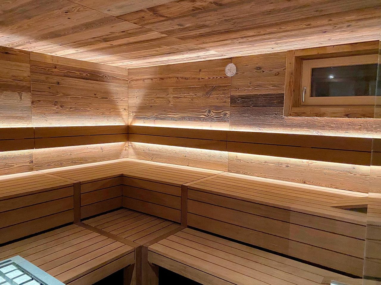 Sauna-Linie CHALET 12 Altholz Design Sauna corso 1 | corso saunamanufaktur