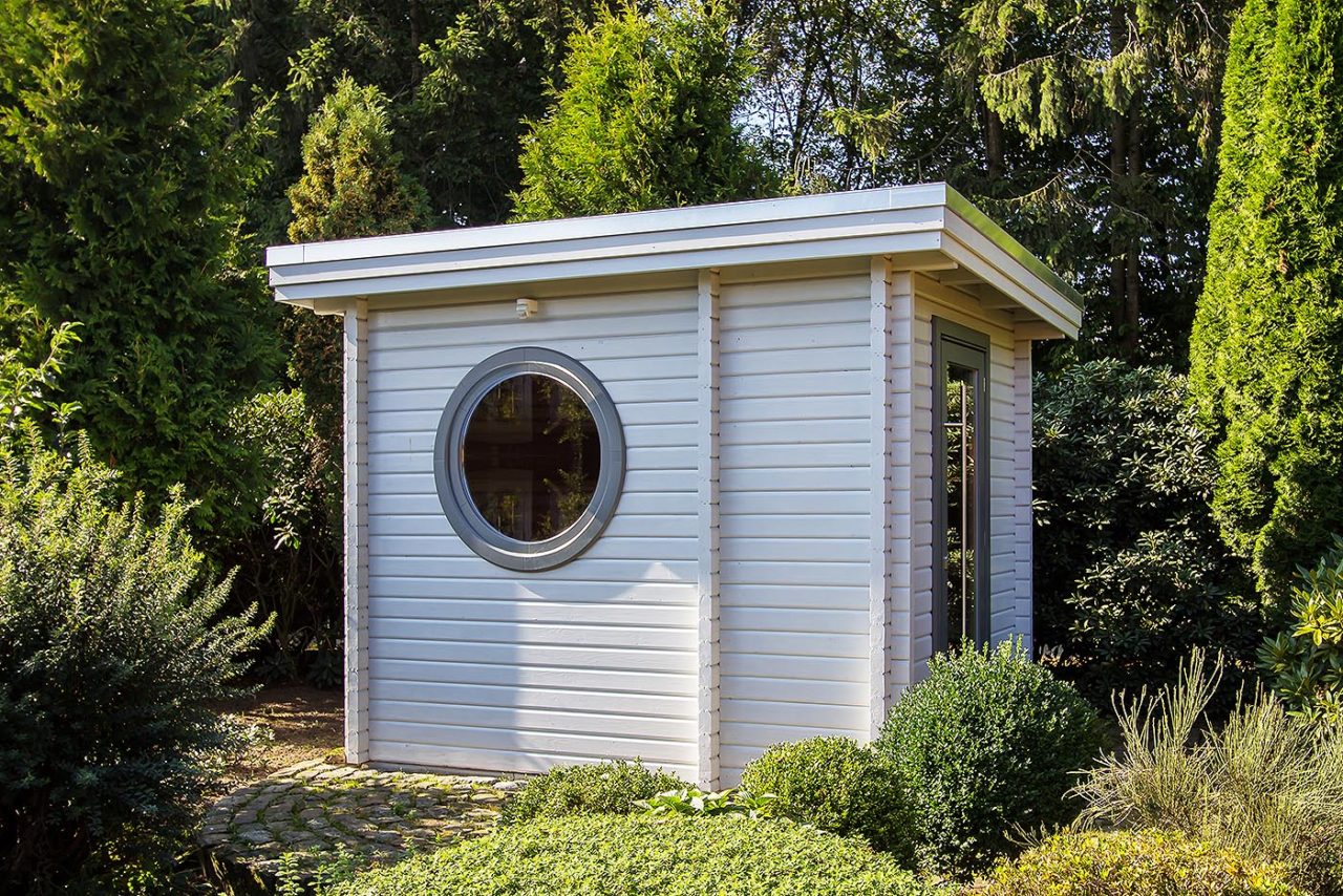 Sauna in Gartenhaus einbauen: 8 wichtige Tipps 6 Kleine Blockhaussauna bzw. Sauna in Gartenhaus