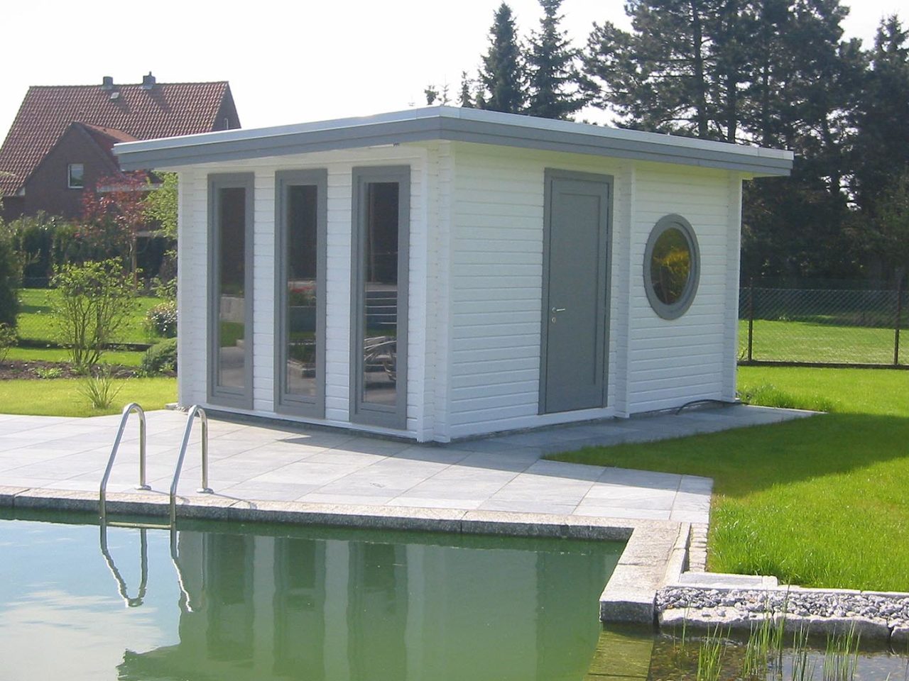 Blockhaussauna als Gartensauna in Maßanfertigung.