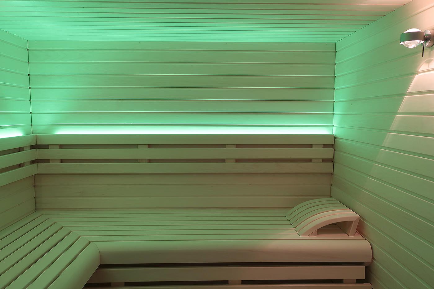 Saunaholz: Espe mit gerundeter Kante 5 Espe Ausstellungssauna Profilholz 3 | corso saunamanufaktur