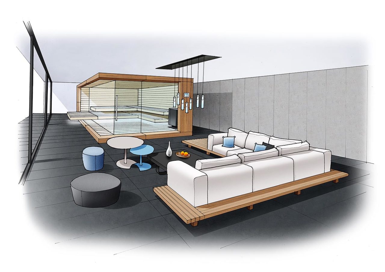 Richtig saunieren 4 Sauna Planung Zeichnung corso sauna manufaktur 2 | corso saunamanufaktur