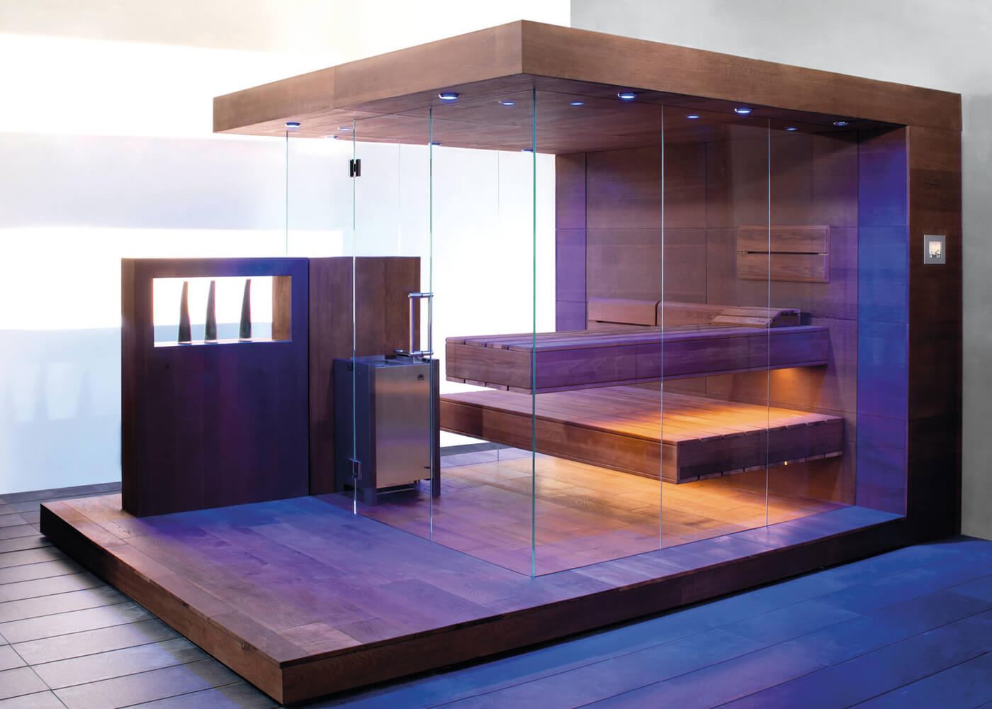 Saunaholz | Holzarten 20 corso Design Sauna Nimbus | corso saunamanufaktur