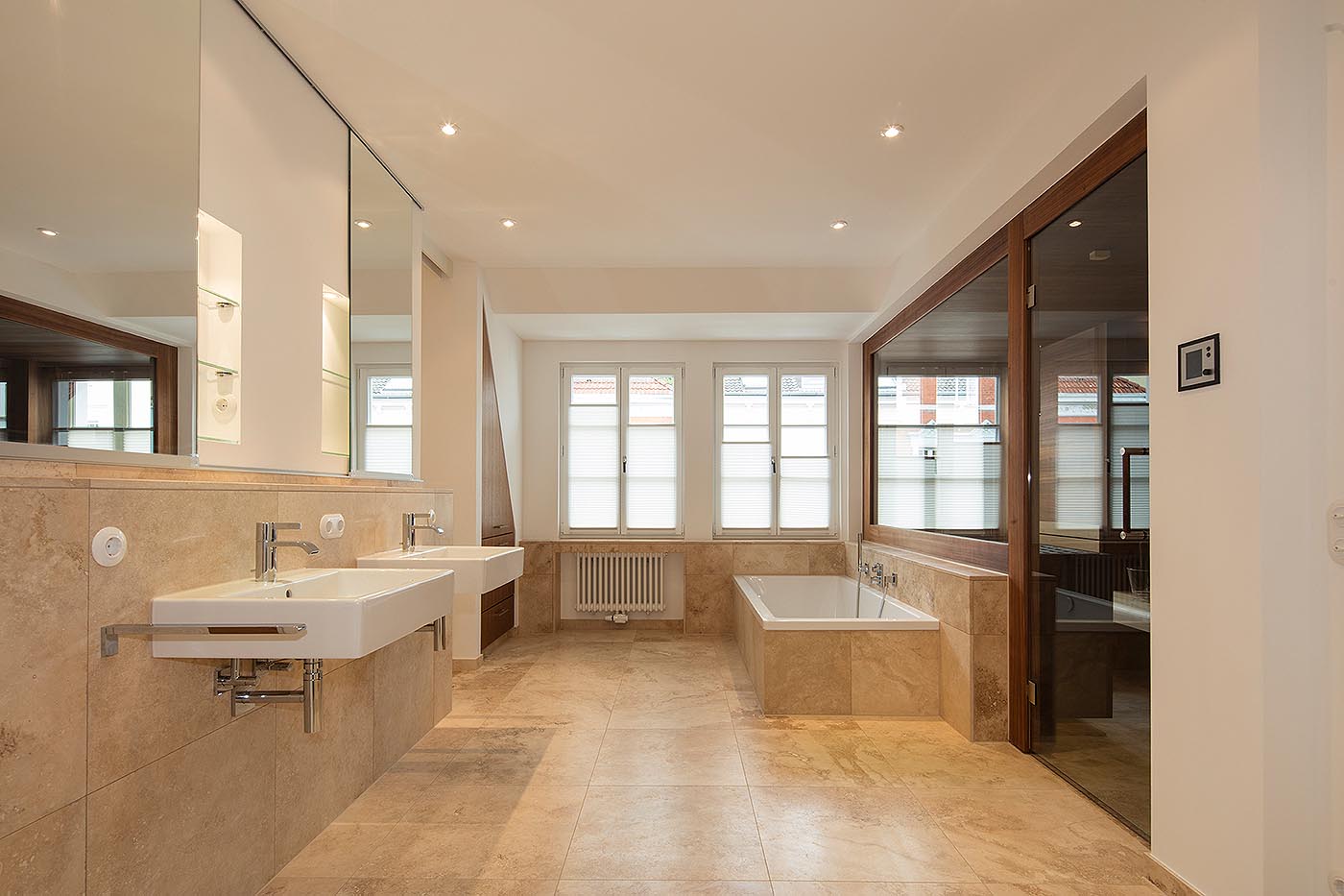 Design Sauna im Altbau 6 corso designsauna nussbaum thermo esche 7 | corso saunamanufaktur