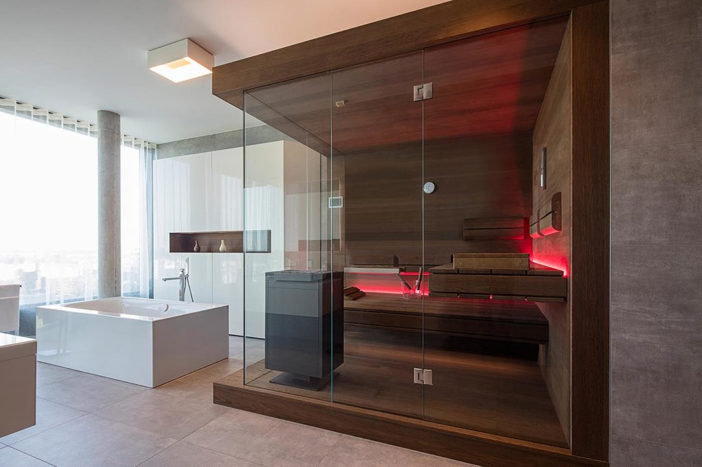 Collection de sauna LOUNGE 13 designsauna glas corso | corso saunamanufaktur