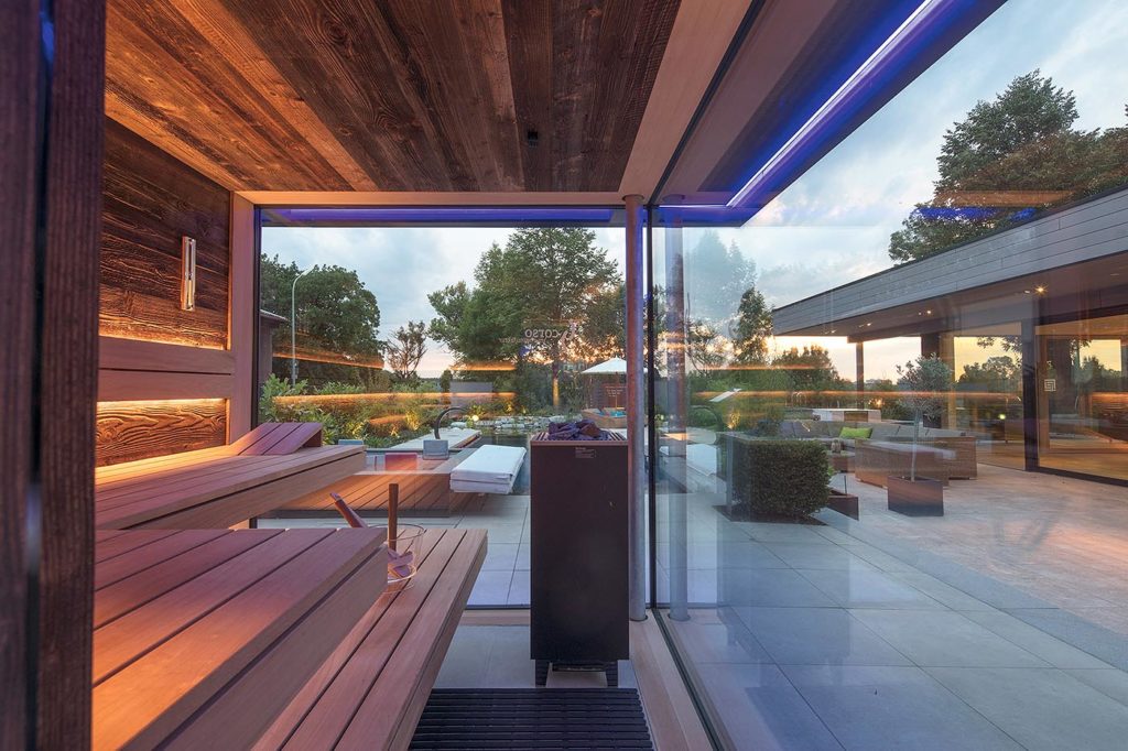 Sauna Ausstellung München 6 Sauna Ausstellung corso München Aussensauna am Pool