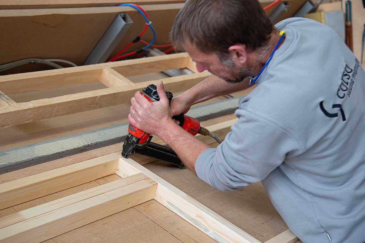 Team 31 tischler in der corso sauna manufaktur