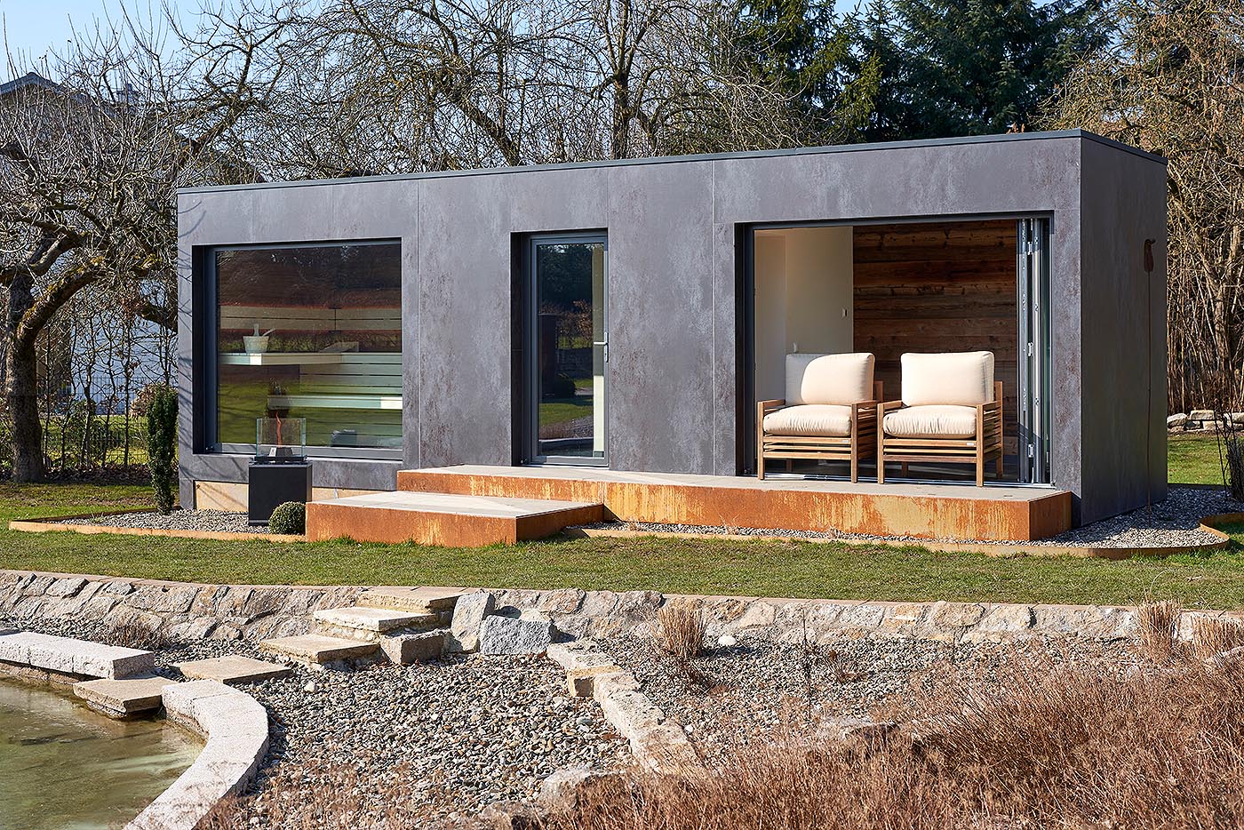 Saunahaus SPACUBE 8 saunahaus spacube corso 2 | corso saunamanufaktur