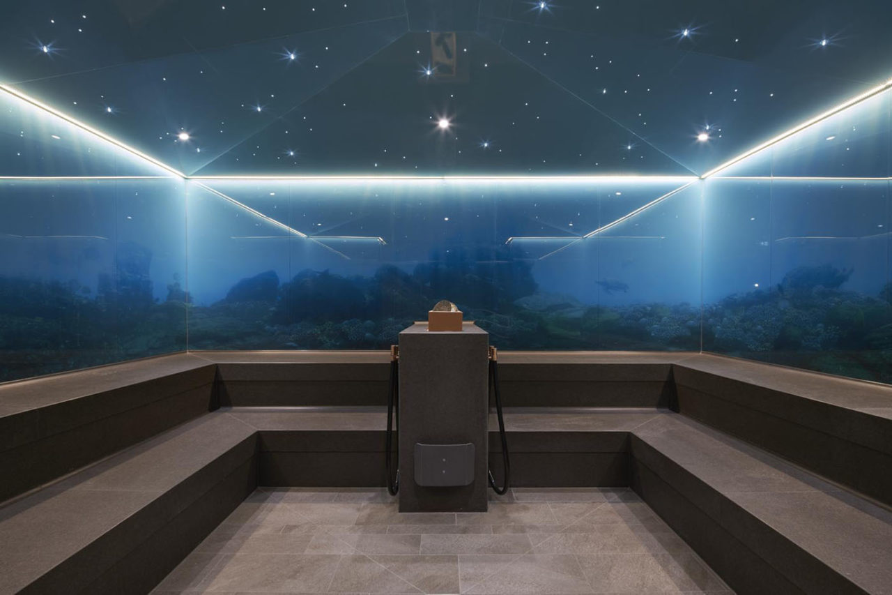 Saunawelt Schlossbad Neumarkt 25 Dampfbad mit Sternenhimmel in der Saunawelt des Schlossbad Neumarkt