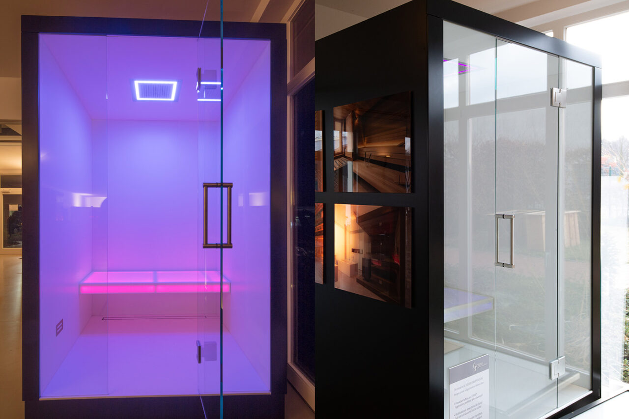 Angebote | Ausstellungs-Dampfdusche 6 Dampfdusche Corian Ausstellung | corso saunamanufaktur