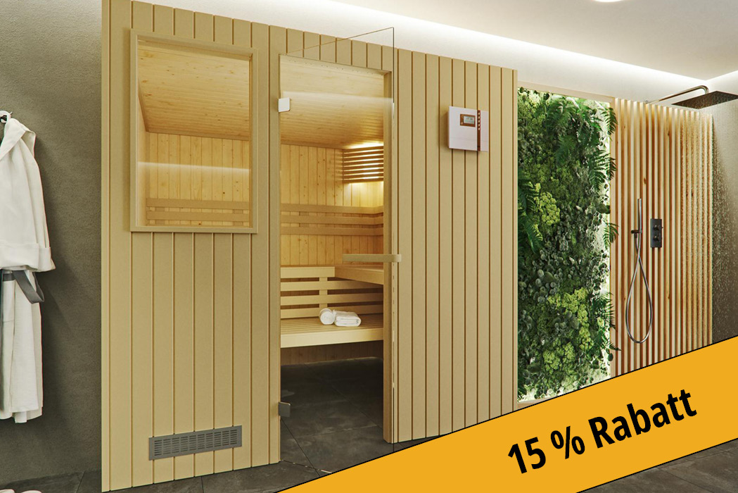 Sauna Abverkauf + Sauna Angebote 5 Sauna Angebot 15 Prozent Rabatt 1 | corso saunamanufaktur